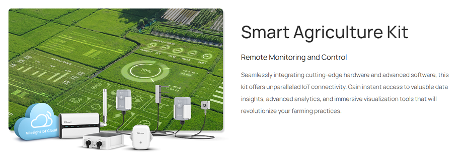 IoT souprava Milesight pro zemědělské aplikace