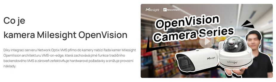 IP kamery Milesight s vestavěným VMS Network Optix