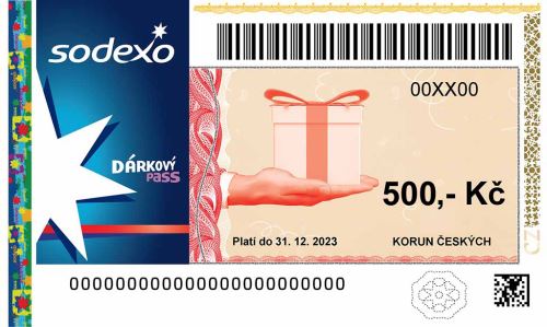 Pluxee dárkový poukaz 500CZK